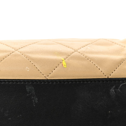 Chanel Lambskin Quilted Large CC Shopping Tote Black Rose Clair 27 of 27