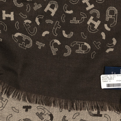 Hermes Cashmere Silk Maillons En Kit Muffler Desert Marron 4 of 4