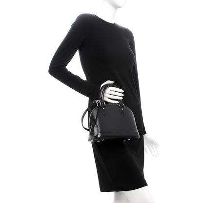Louis Vuitton Epi Alma BB Black 3 of 9