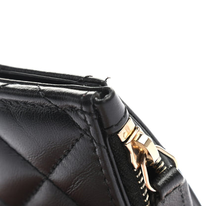 Chanel Aged Calfskin Quilted Reissue Flap Zip Card Holder Black 8 of 9