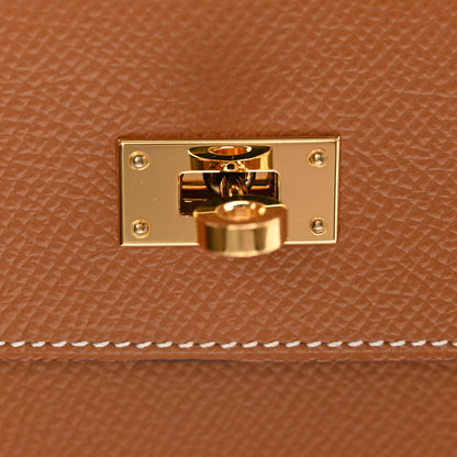 Hermes Epsom Kelly Wallet To Go Gold 9 of 10