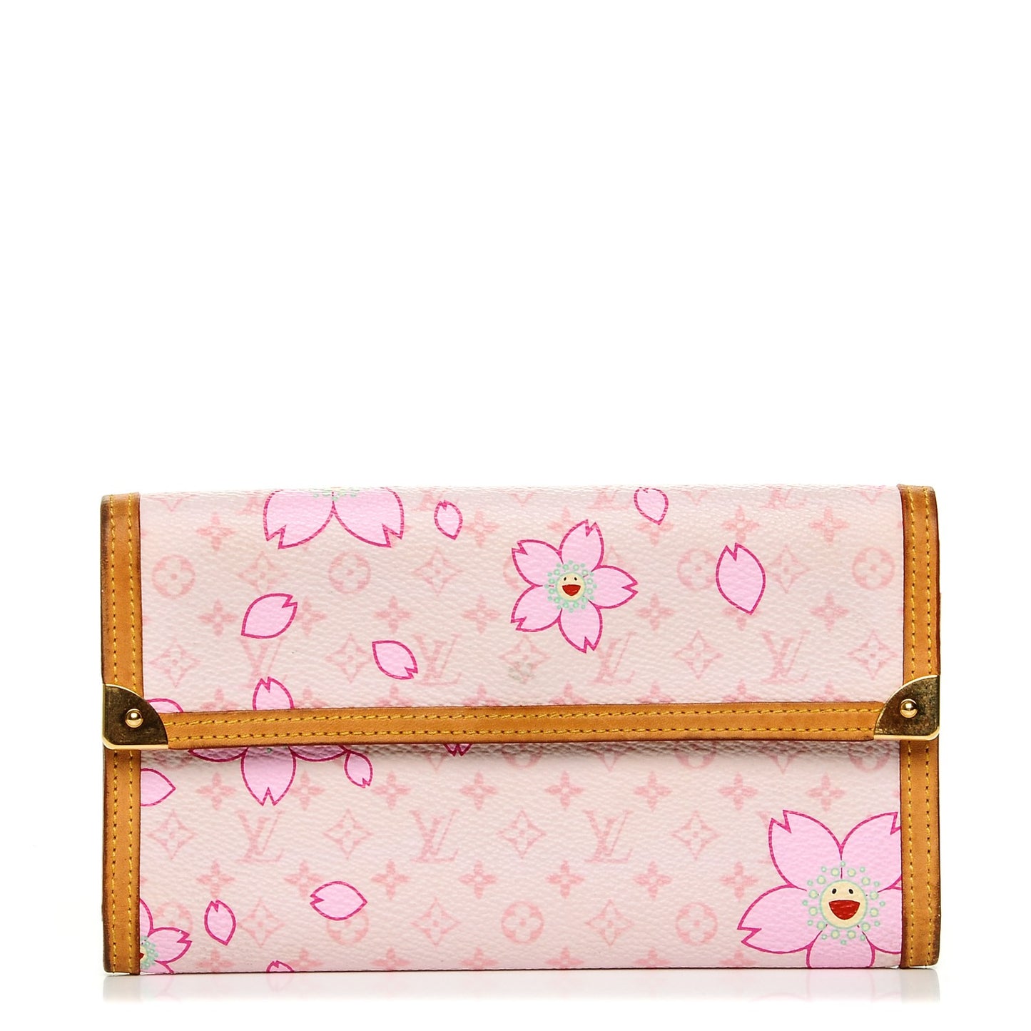 Monogram Cherry Blossom Porte Tresor International Wallet Pink