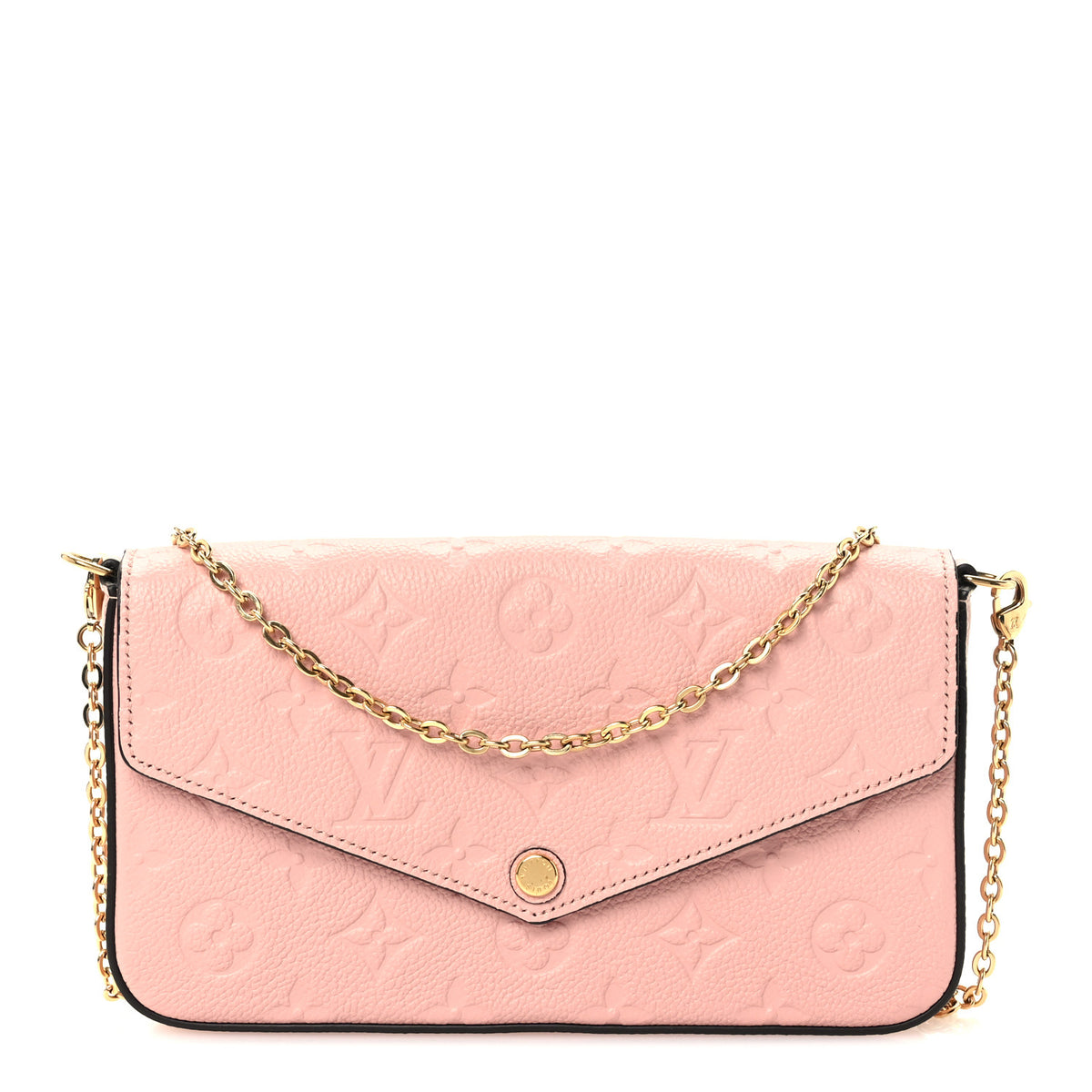 Louis Vuitton Empreinte Pochette Felicie Chain Wallet Rose Poudre 1 of 11