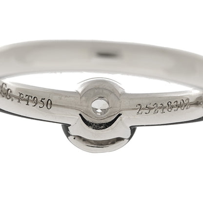 Tiffany Platinum Diamond .35ct Bezet Ring 50 5.5 5 of 8