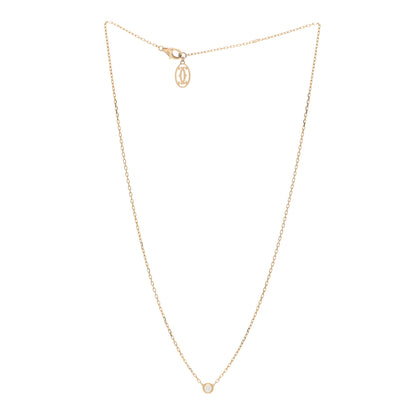 Cartier 18K Yellow Gold Diamond SM D'Amour Pendant Necklace 3 of 4