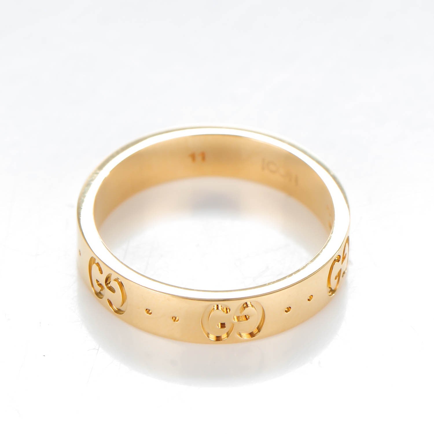 Gucci 18K Yellow Gold 4mm Icon Thin Band Ring 51 5.75 3 of 6