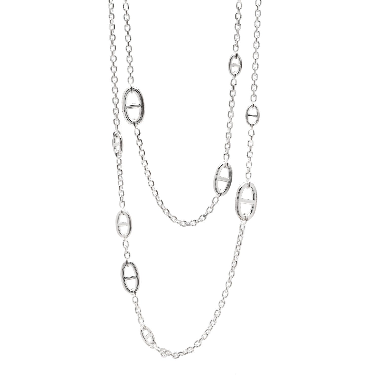 Hermes Sterling Silver Farandole Necklace 160 1 of 4