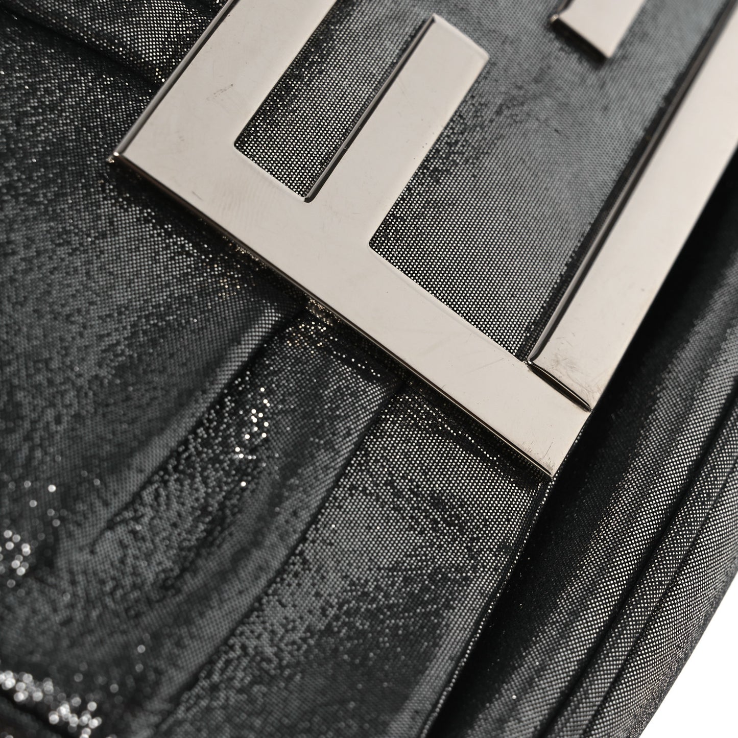 Metallic Calfskin Mia Pochette Silver