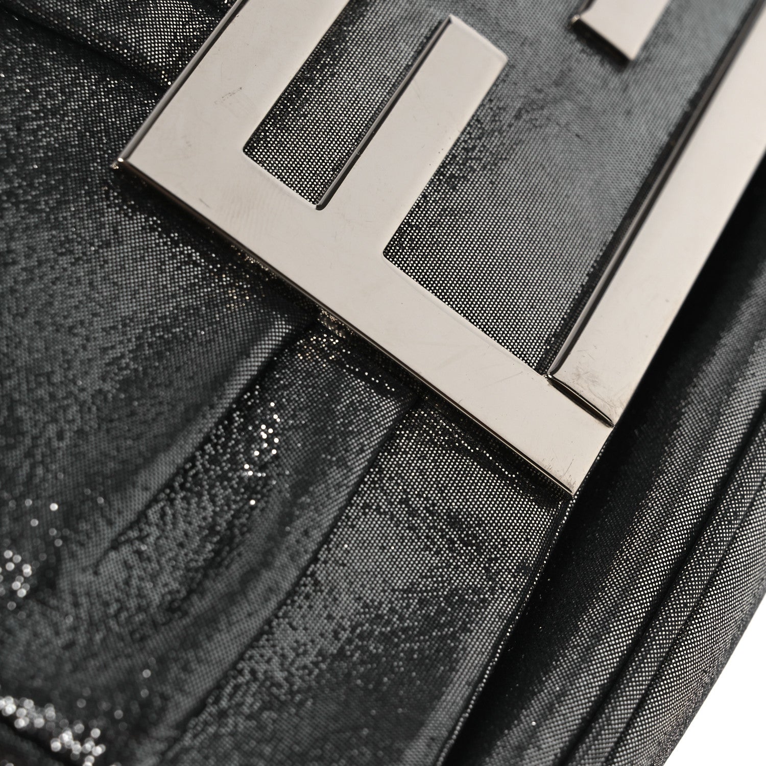 Fendi Metallic Calfskin Mia Pochette Silver 12 of 13