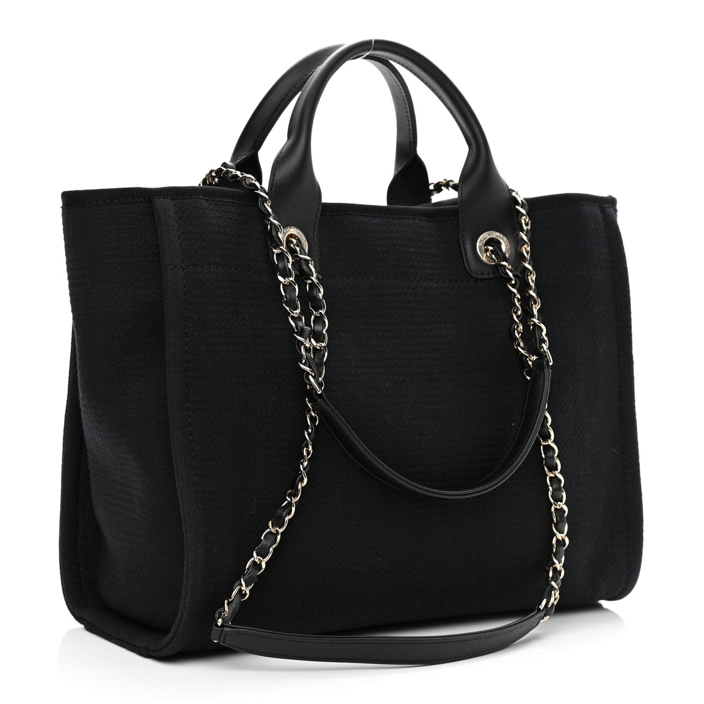 Mixed Fibers Small Deauville Tote Black
