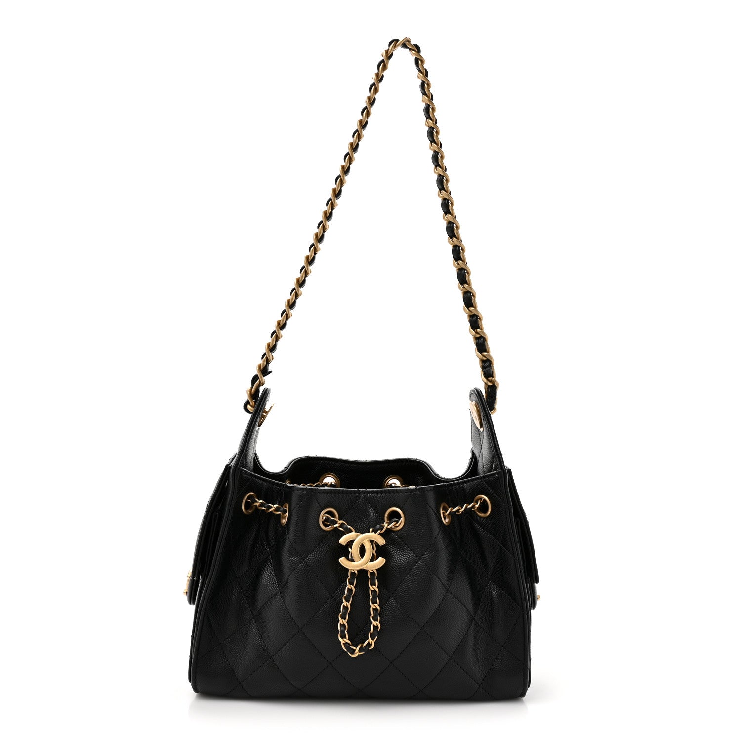 Chanel Caviar Quilted Mini Chanel 25 Handbag Black 1 of 9
