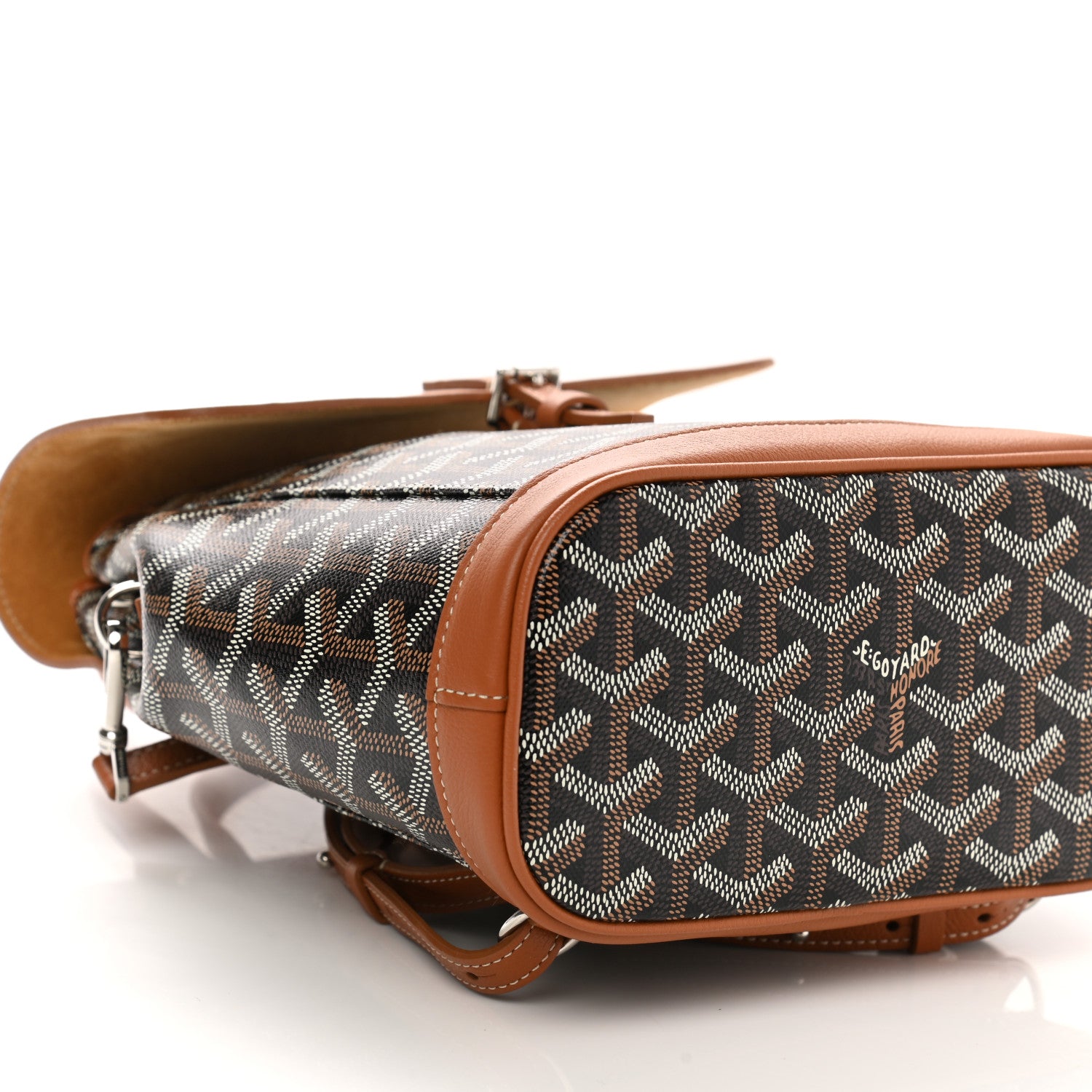Goyard Goyardine Calfskin Mini Alpin Backpack Black Gold 14 of 17