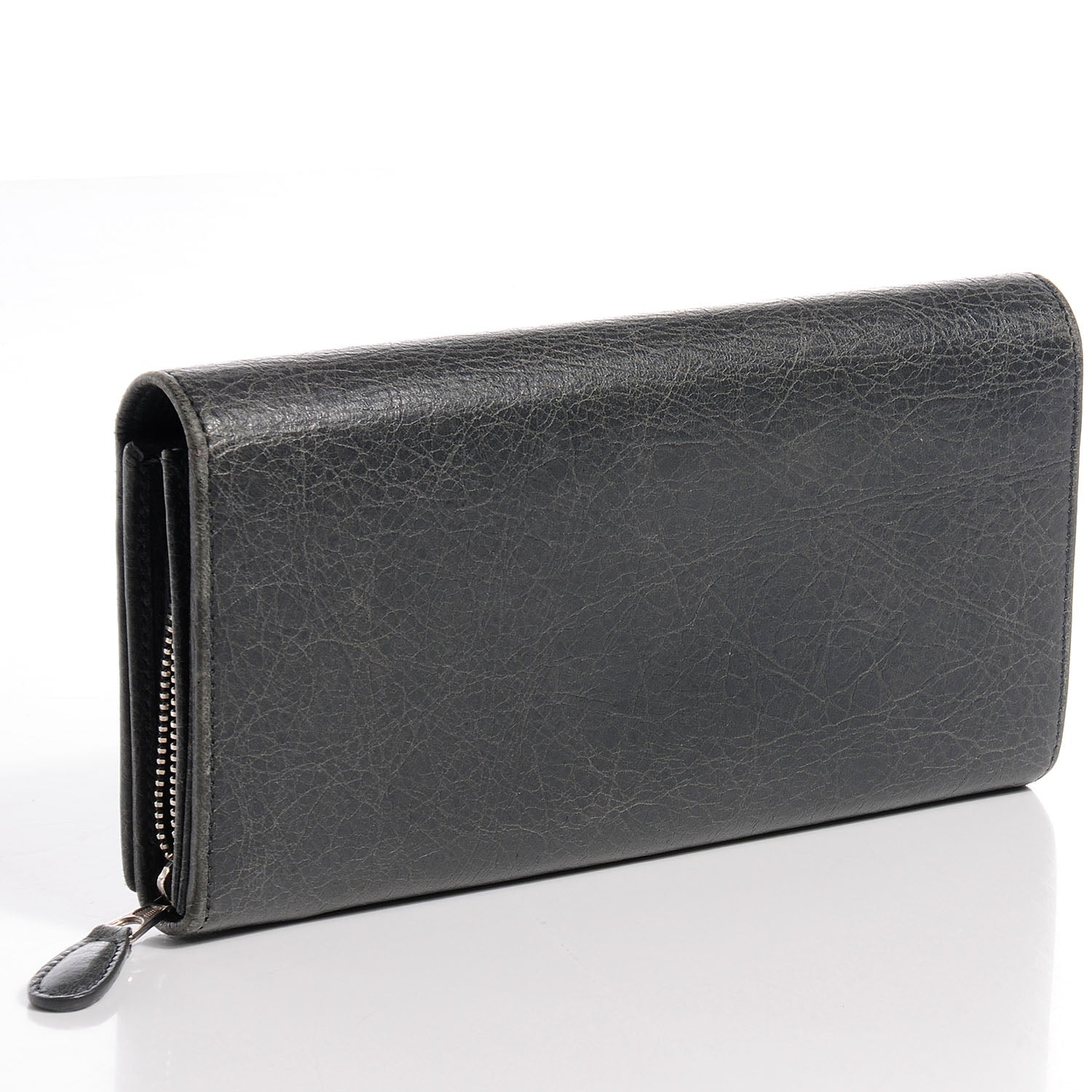 Balenciaga Agneau Giant 12 Silver Hardware Money Wallet Gris Tarmac 3 of 10
