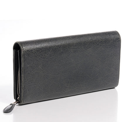Balenciaga Agneau Giant 12 Silver Hardware Money Wallet Gris Tarmac 3 of 10