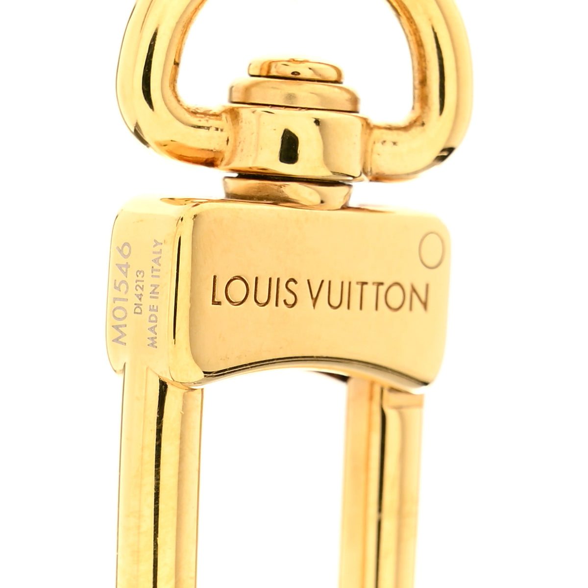 Wood Plexiglass Vivienne Amour Bag Charm Key Holder Gold