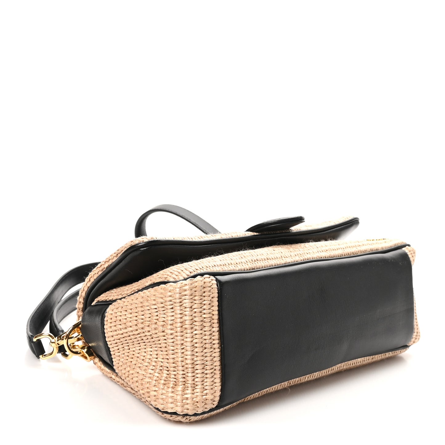 Raffia Effect Le Bambimou Black
