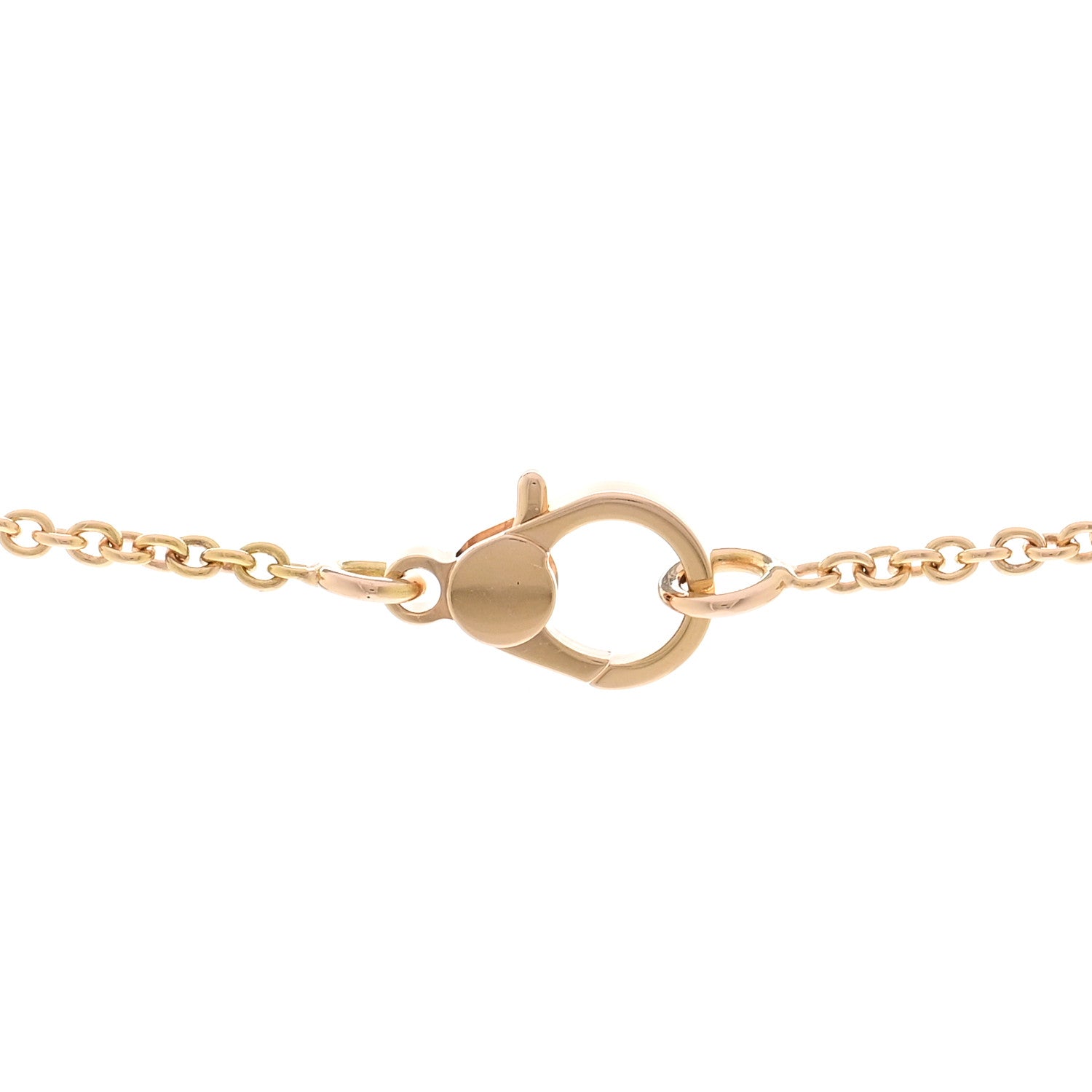 Hermes 18K Rose Gold Diamond Finesse Pendant Necklace 5 of 6
