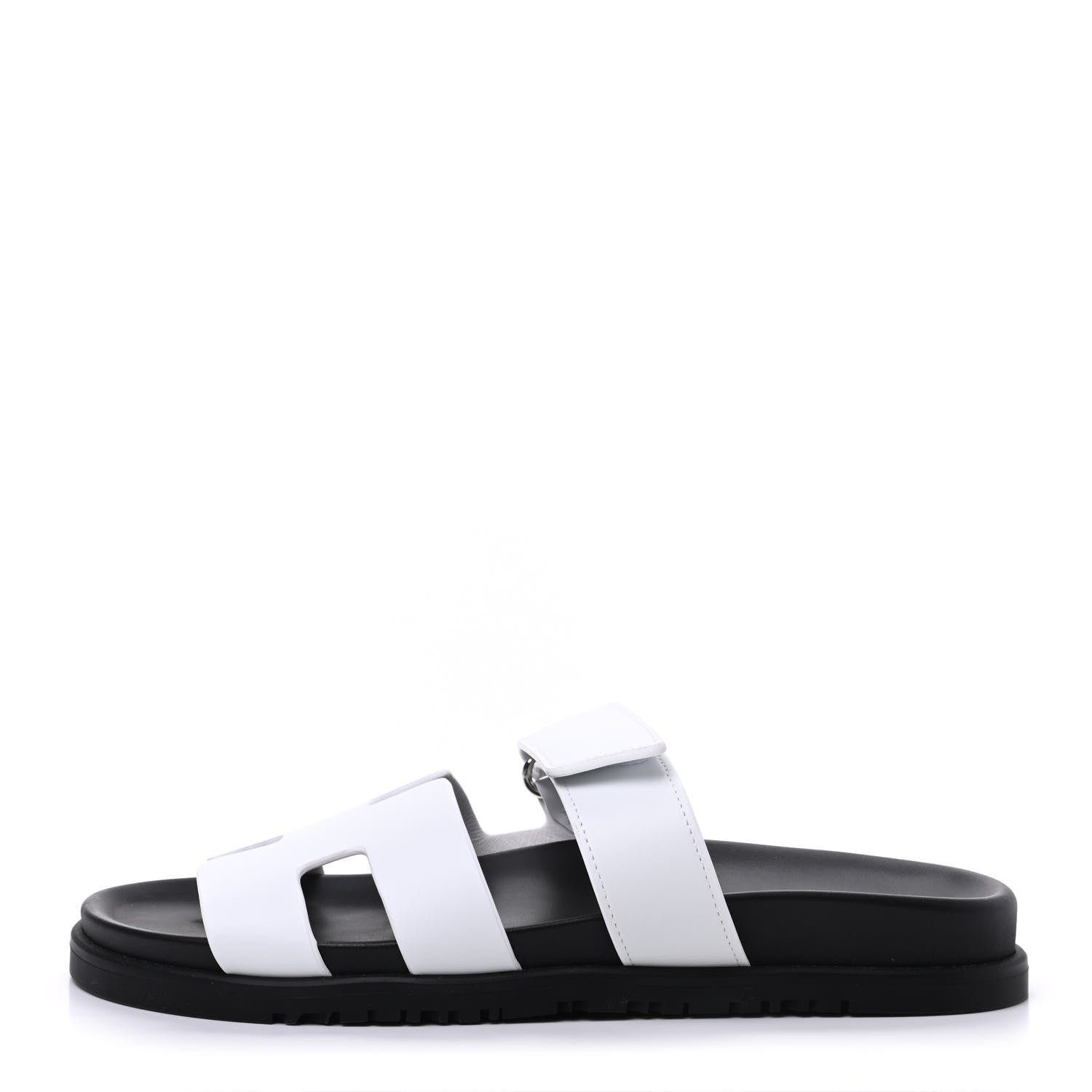 Hermes Calfskin Womens Chypre Sandals 39 White 1 of 9