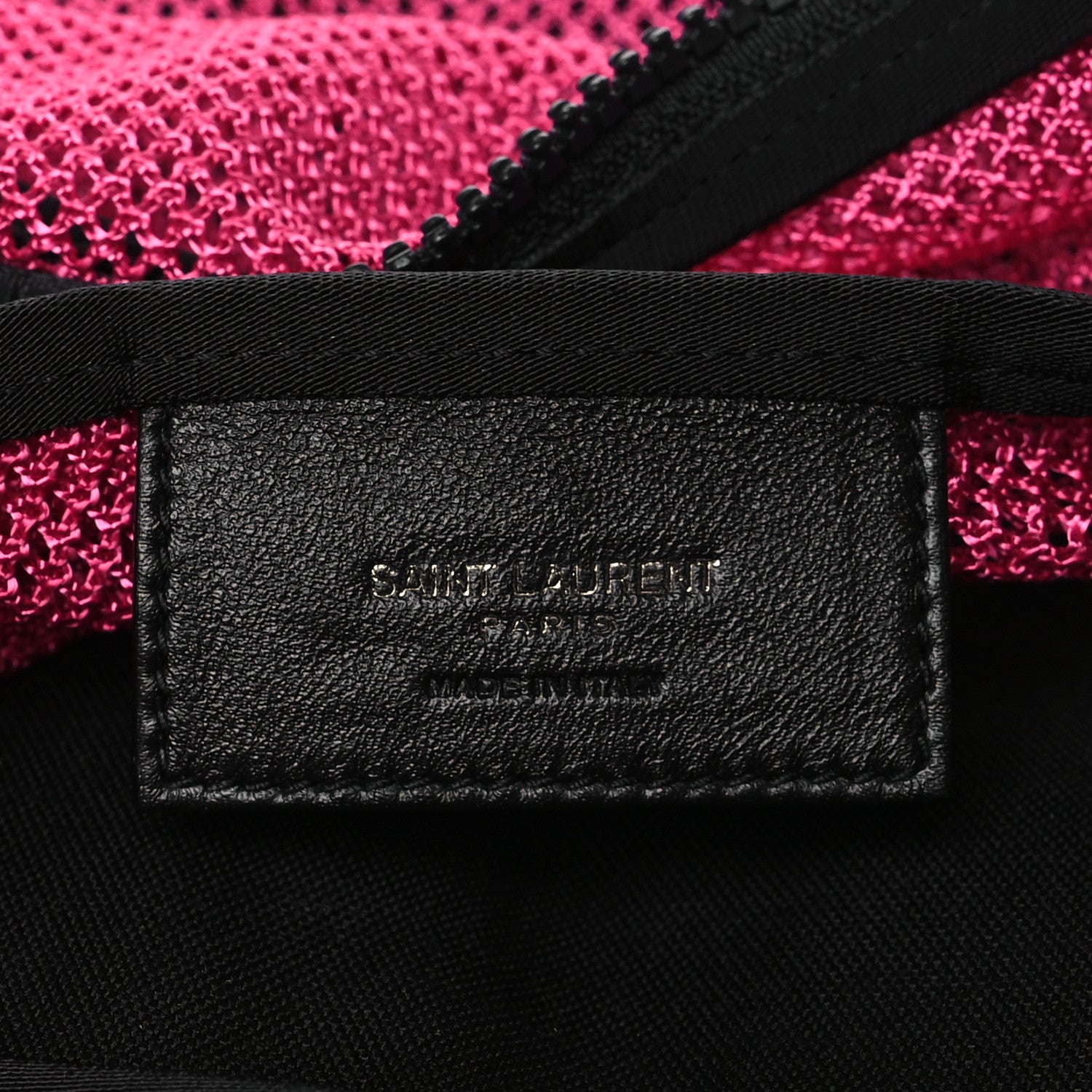 Saint Laurent Nylon Mesh Duffle Bag Fuchsia 6 of 8