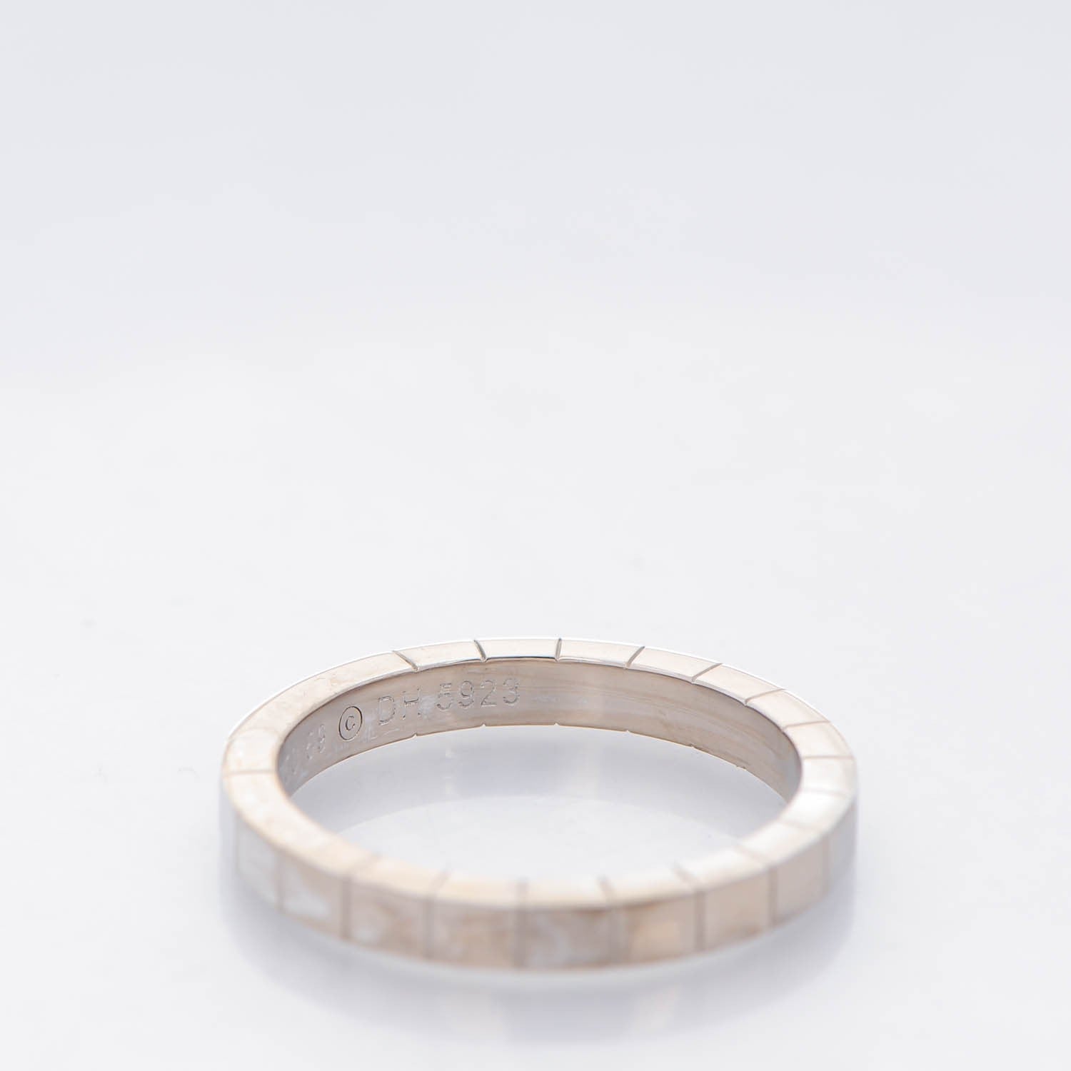 Cartier 18K White Gold Lanieres Ring 59 8.75 7 of 8