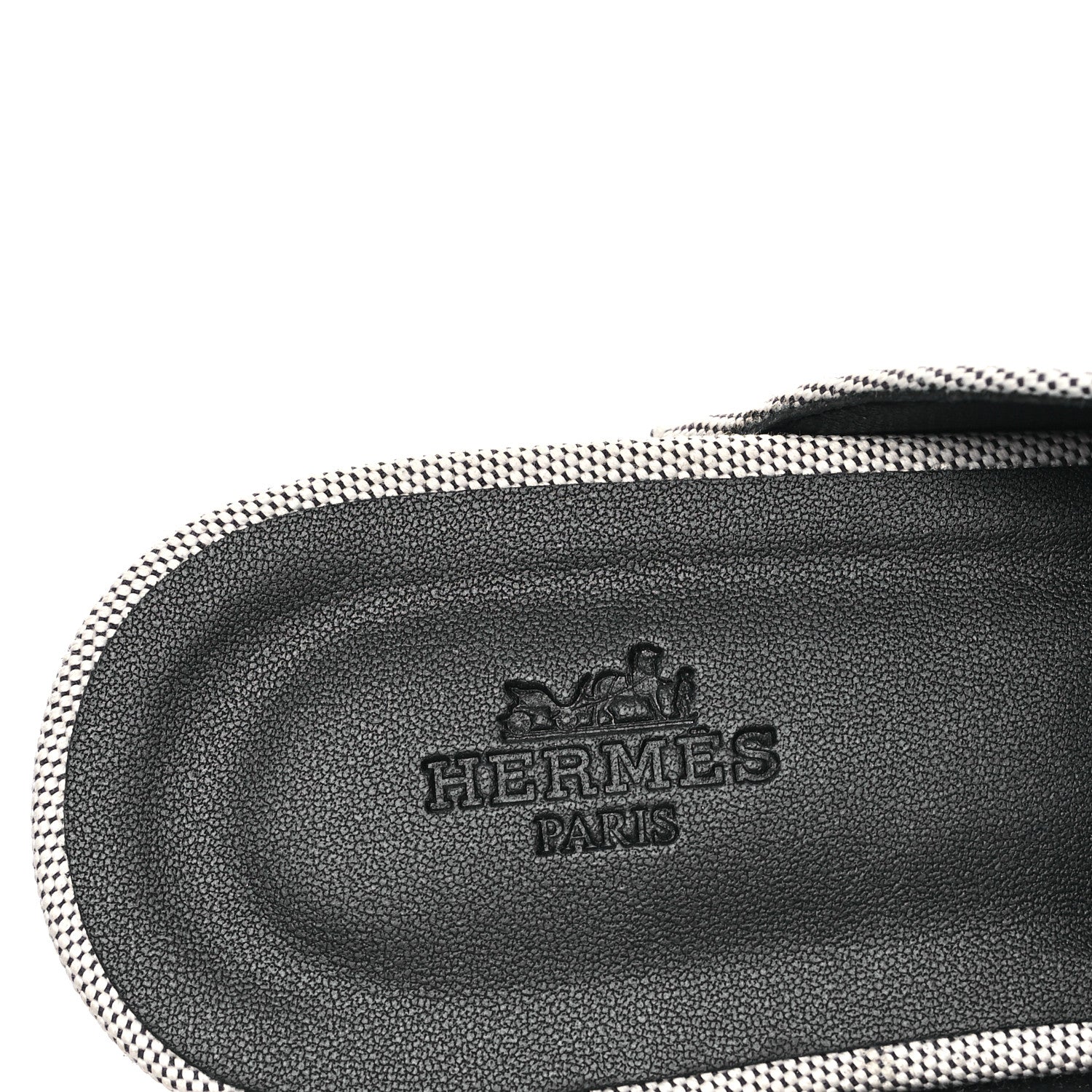Hermes H Canvas Calfskin Carlotta Mules 37 Prunoir Black 8 of 9