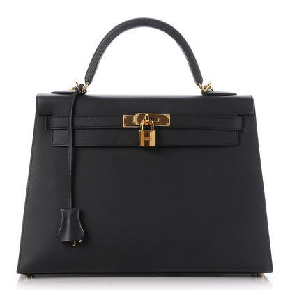 Hermes Sombrero Kelly Sellier 32 Black 1 of 34