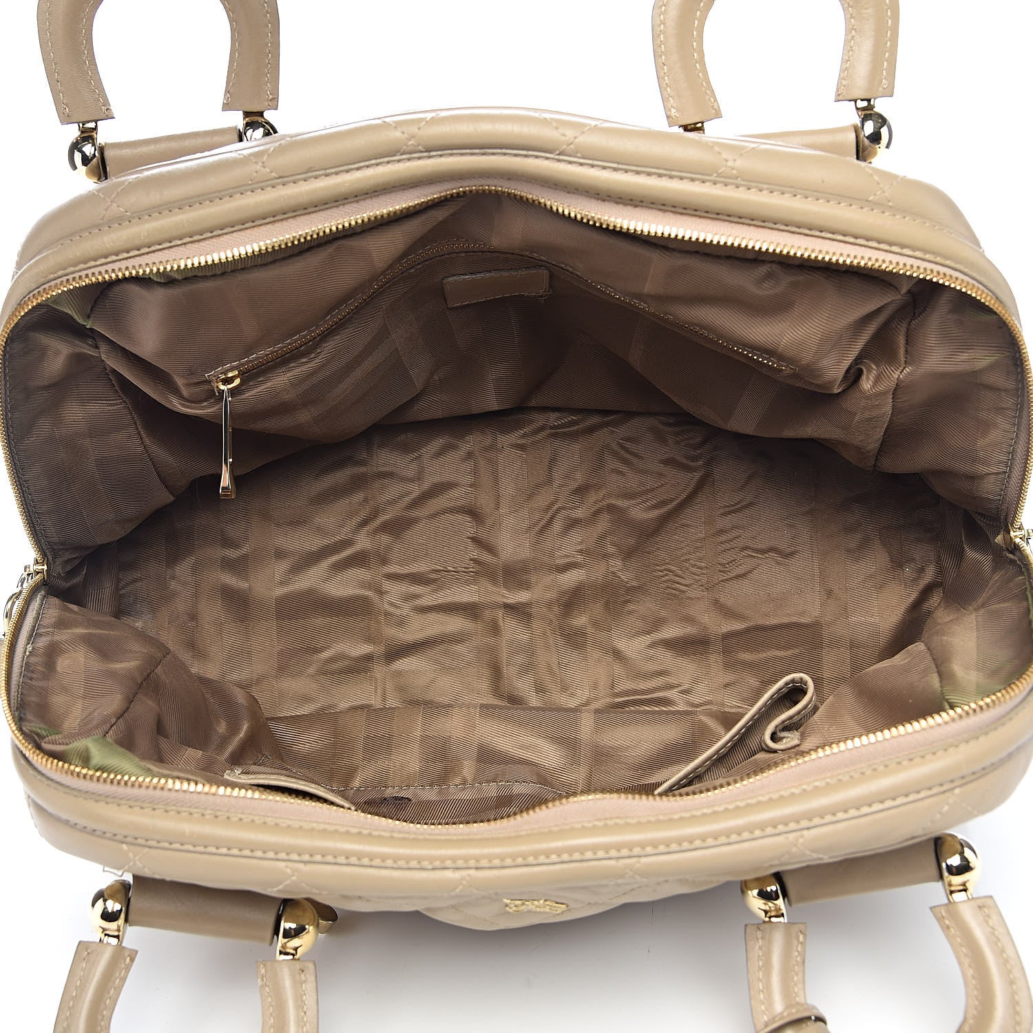 Burberry Lambskin Quilted Westbury Tote Beige 5 of 21