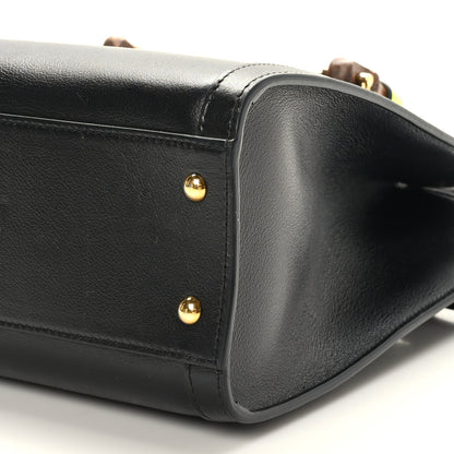 Gucci Calfskin Small Diana Tote Bag Black Yellow Fluo 9 of 9