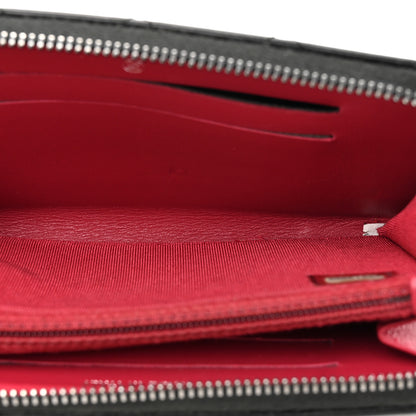 Chanel Aged Calfskin Quilted Small Gabrielle Zip Around Wallet Black 5 of 10