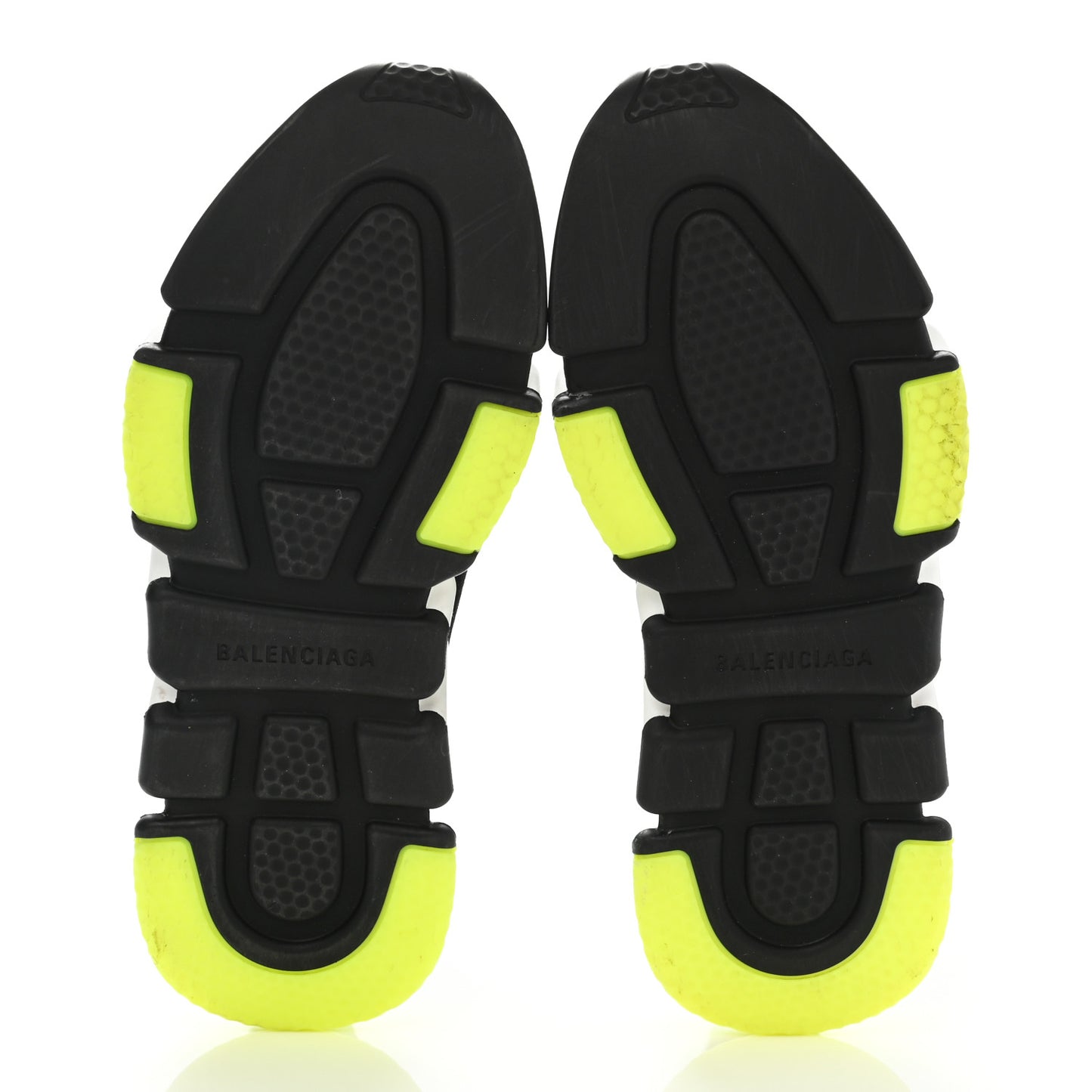Neoprene Knit Mens Speed Cuffed Sneakers 40 Black White Yellow Fluo