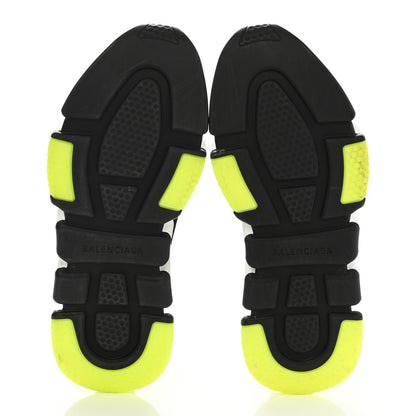 Balenciaga Neoprene Knit Mens Speed Cuffed Sneakers 40 Black White Yellow Fluo 5 of 10