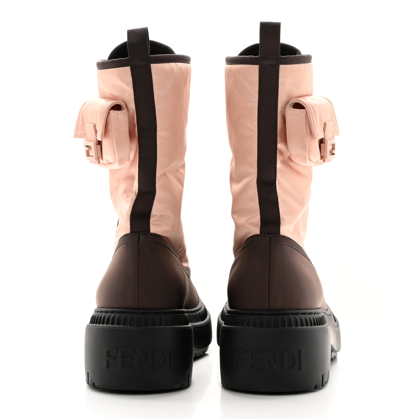Nylon Baguette Domino 50mm Biker Boots 38 Baby Pink Nolita