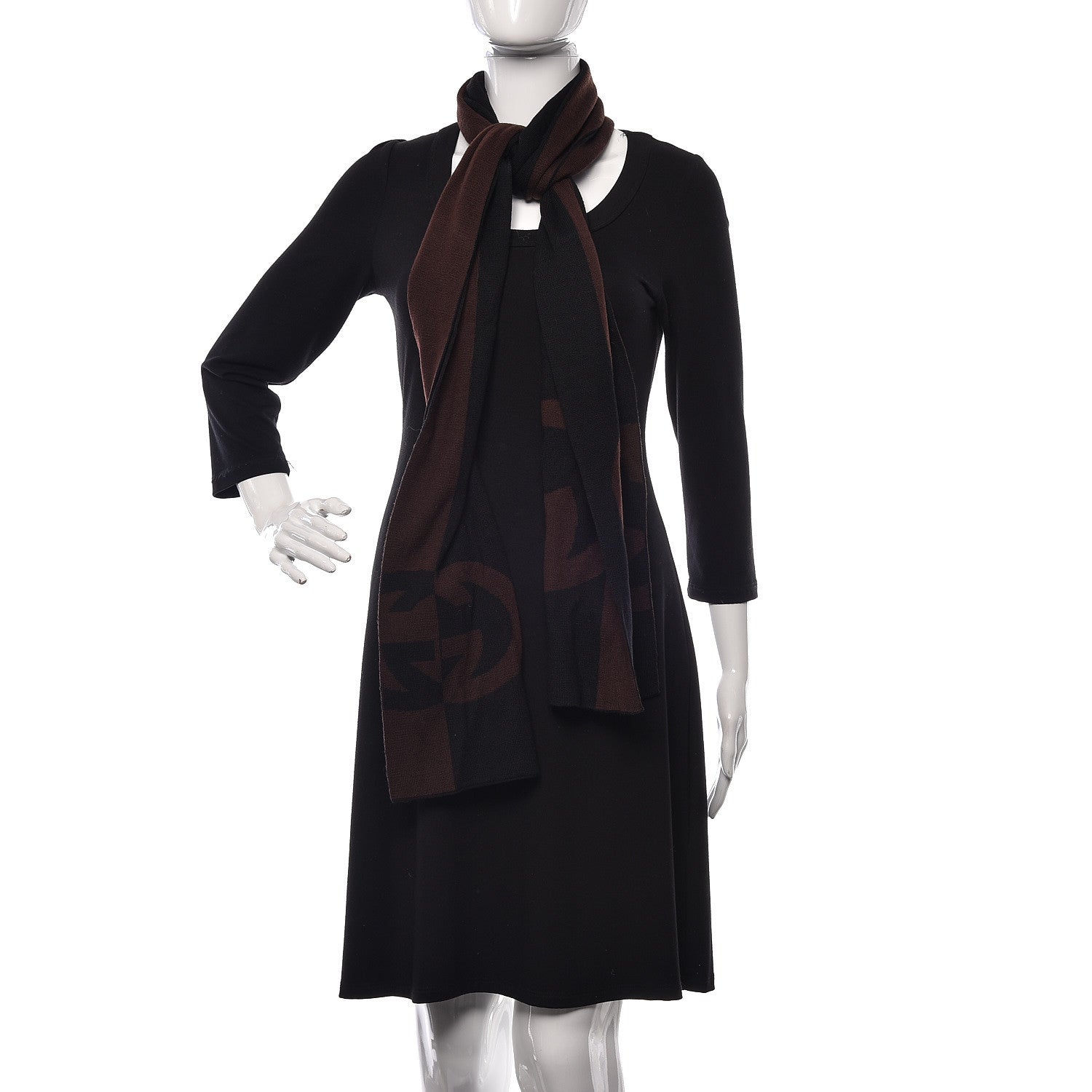 Gucci Wool Scarf Black 2 of 4