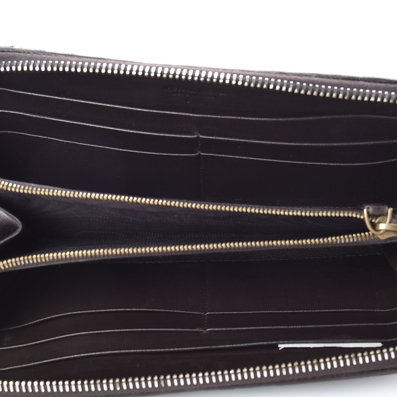 Bottega Veneta Nappa Intrecciato Zip Around Chain Wallet Ebano 5 of 20