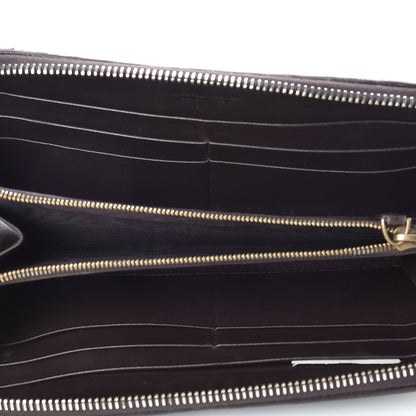Bottega Veneta Nappa Intrecciato Zip Around Chain Wallet Ebano 5 of 20