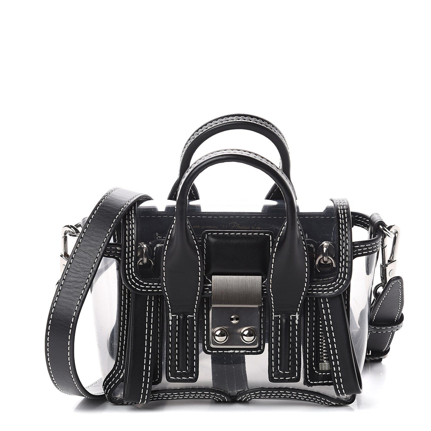 3.1 Calfskin PVC Mini Pashli Satchel Black