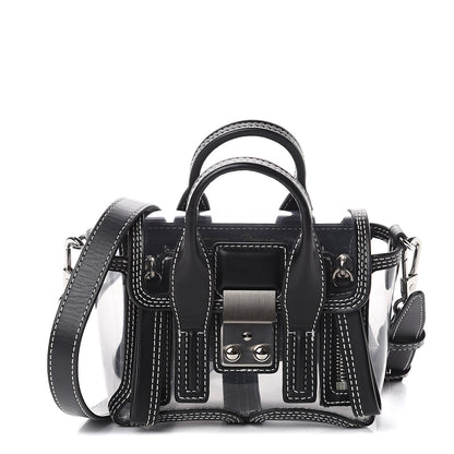 3.1 Phillip Lim 3.1 Calfskin PVC Mini Pashli Satchel Black 1 of 8