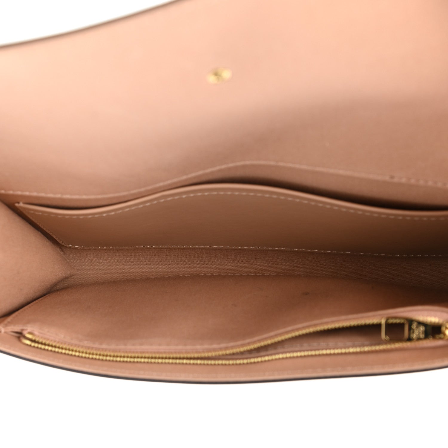 Louis Vuitton Patent Louise Clutch Nude 6 of 9