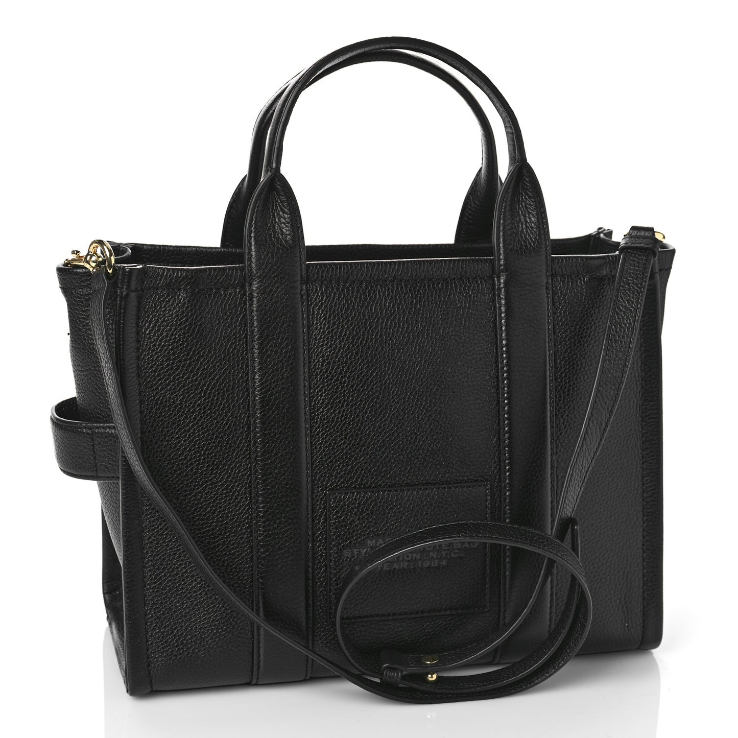 Grained Calfskin Medium The Tote Bag Black