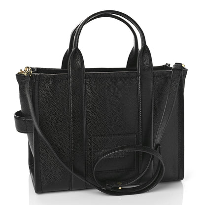 Marc Jacobs Grained Calfskin Medium The Tote Bag Black 3 of 8