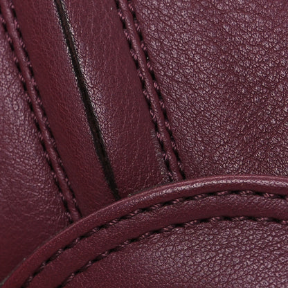 Loewe Calfskin Loafer Ankle Boots 38 Burgundy 10 of 11