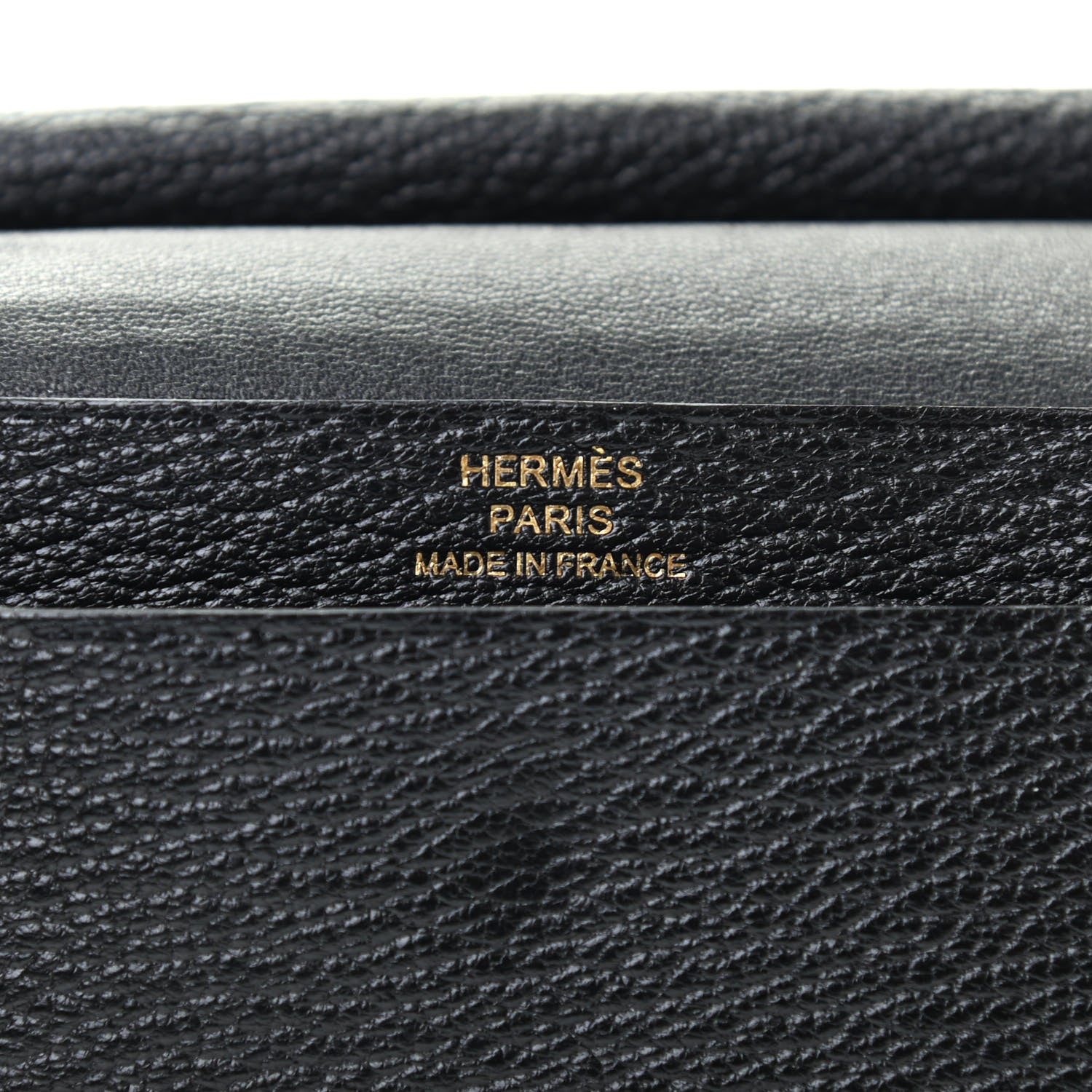 Hermes Chevre Mysore Mini Bearn Wallet Black 6 of 7