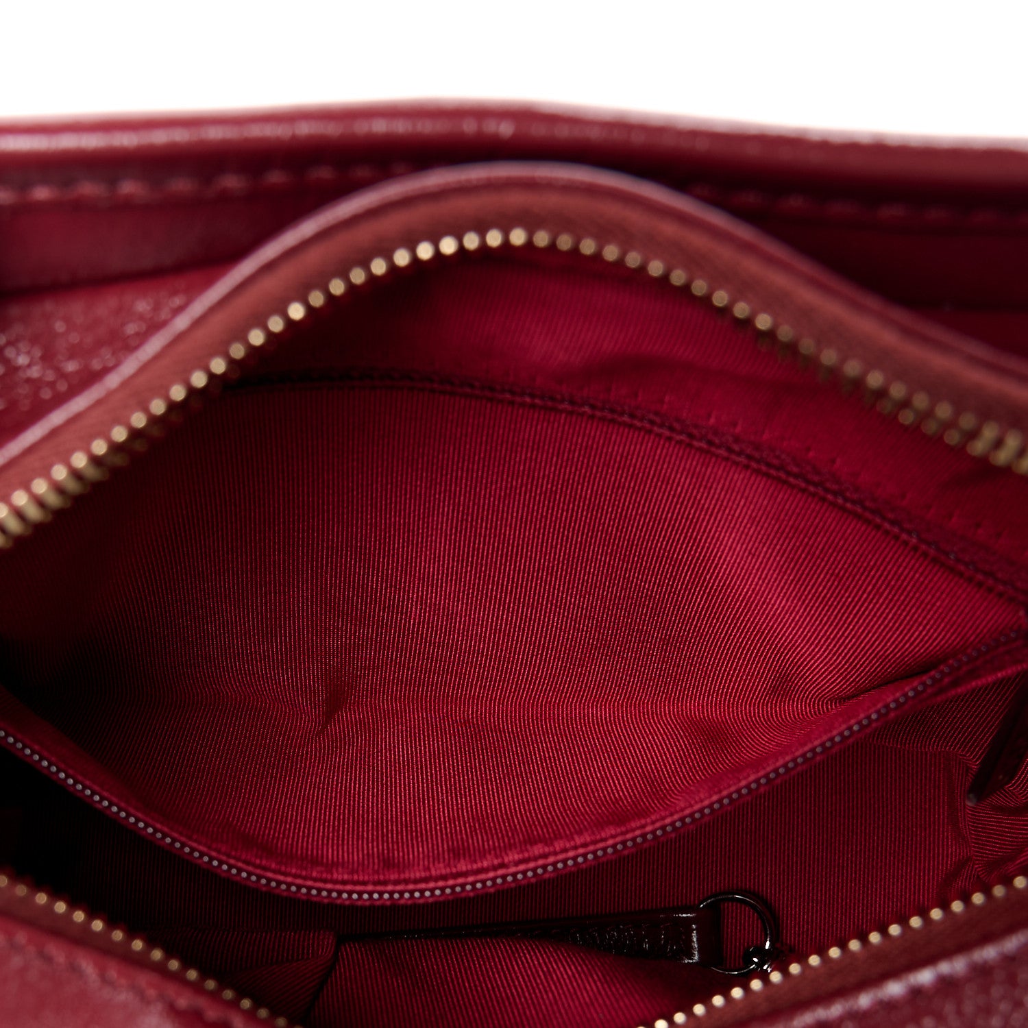 Chanel Tweed Calfskin Small Gabrielle Hobo Burgundy 6 of 12
