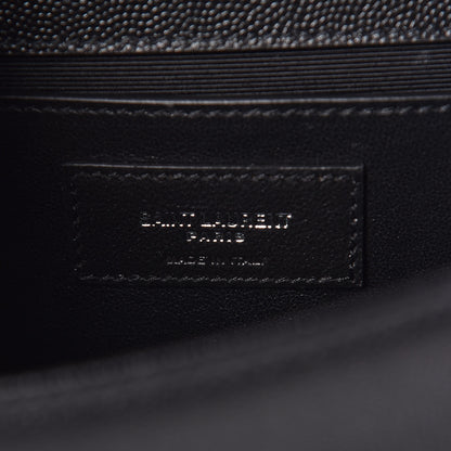 Saint Laurent Grain De Poudre Small Monogram Kate Satchel Black 9 of 10