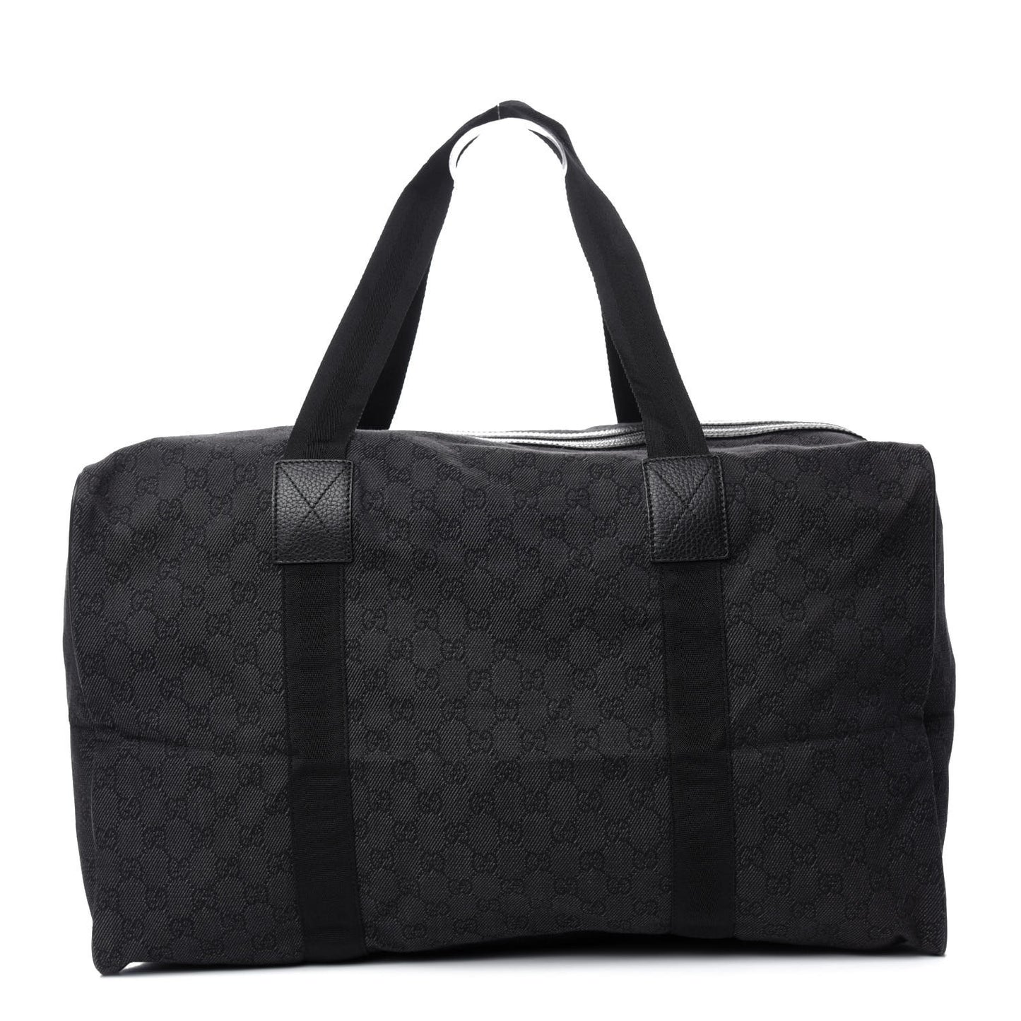 Denim Monogram Large Collapsible Carry On Duffle Black