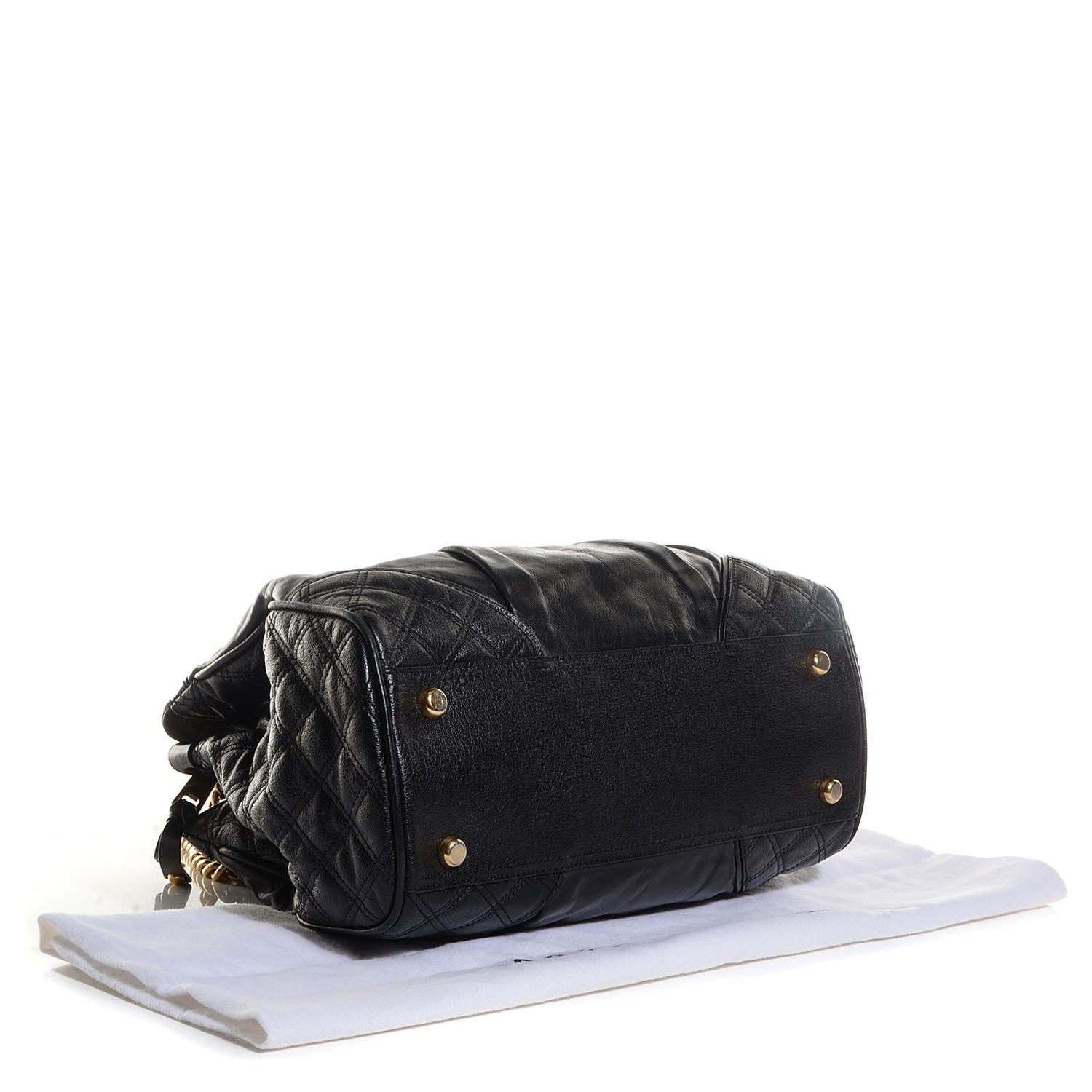 Marc Jacobs Leather Mix Quilted East West Virna Black 4 of 8
