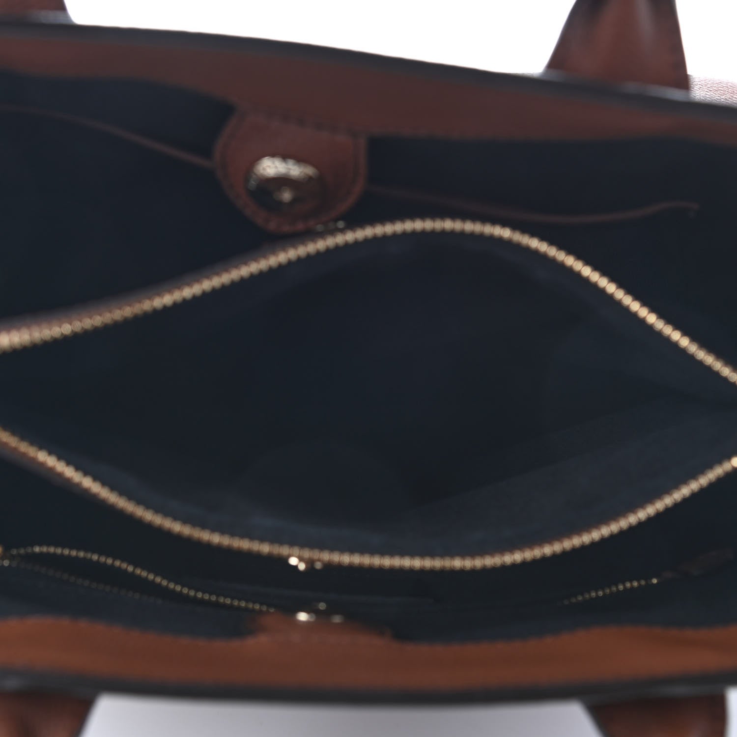 Burberry Grainy Calfskin House Check Medium Banner Tote Tan 5 of 7