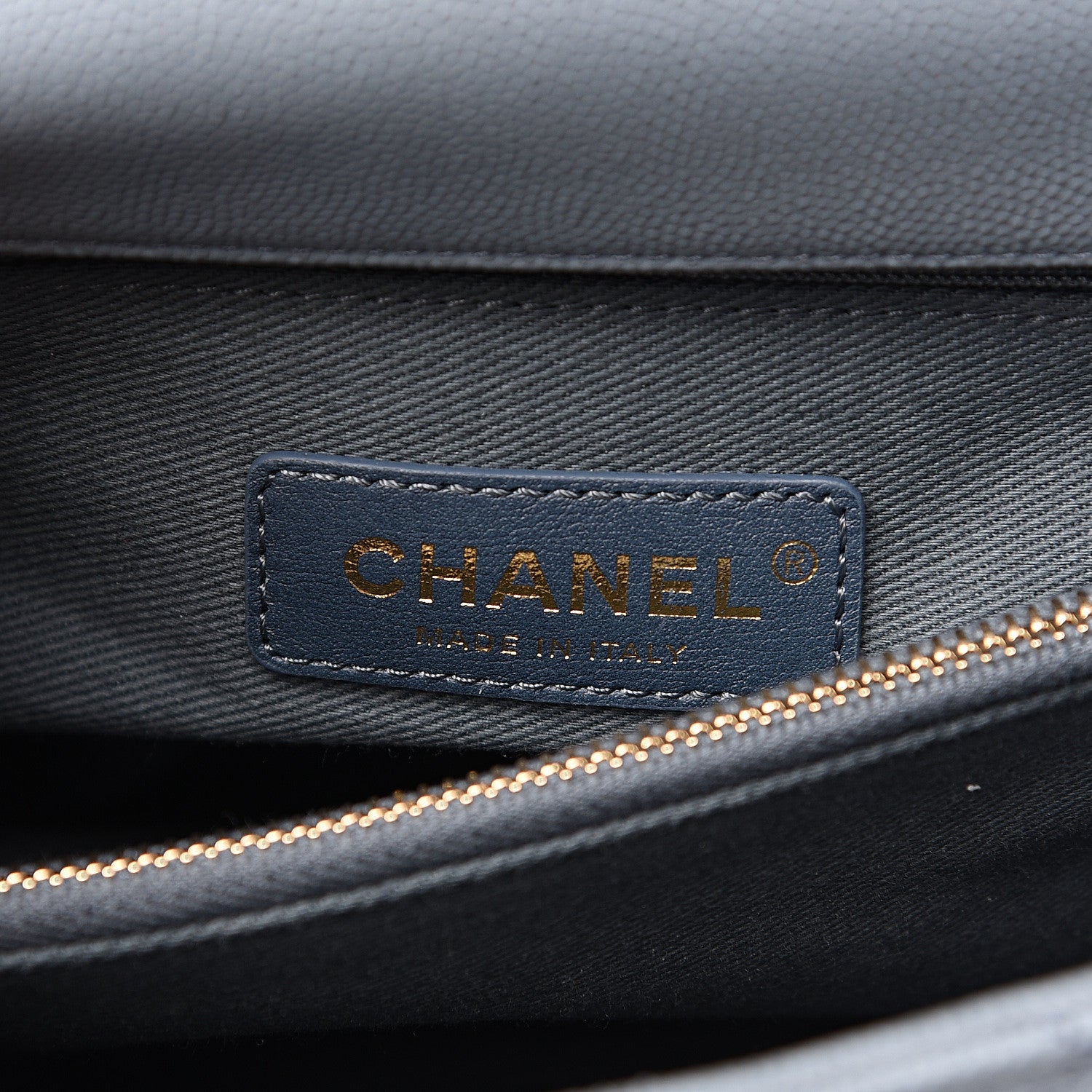 Chanel Caviar Quilted Small Coco Handle Flap Blue 5 of 9