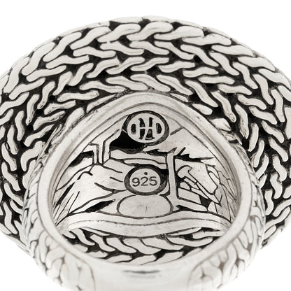John Hardy Sterling Silver Palu Hammered Dome Ring 53 6.25 4 of 4
