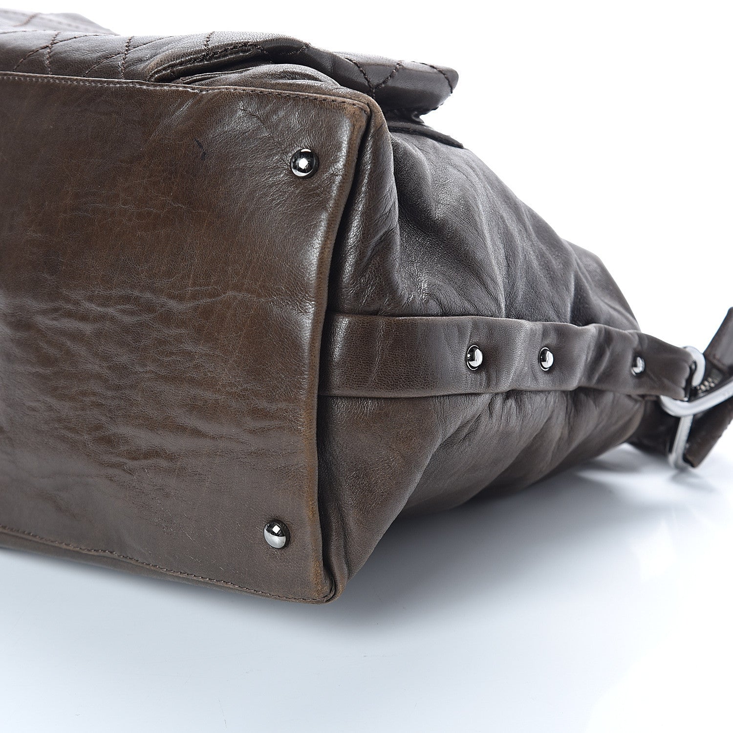 Chanel Lambskin Quilted 8 Knots Hobo Brown 8 of 9